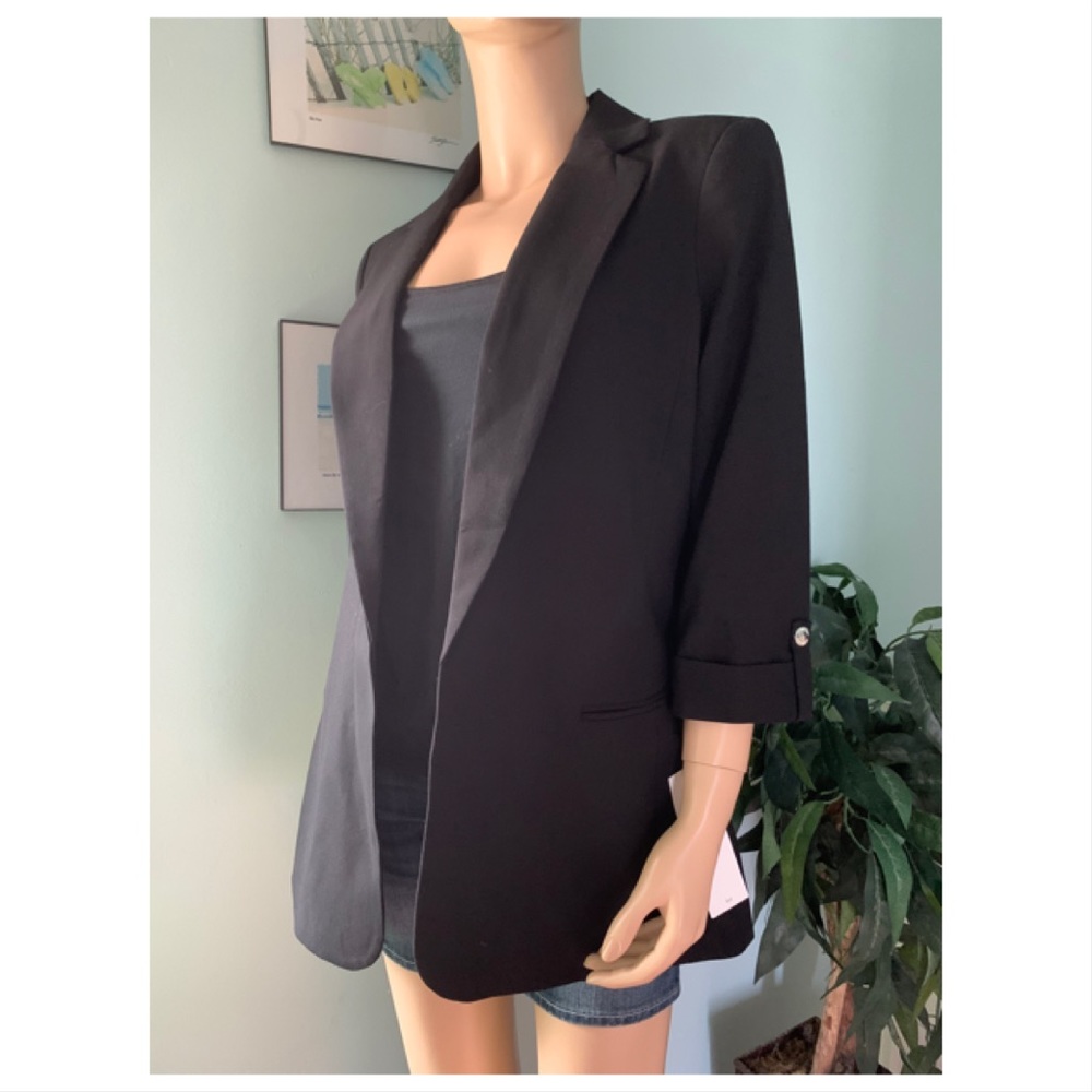 🌸New🌸 MEDIUM Calvin Klein Black Suit Jacket NWT - Picture 10 of 11